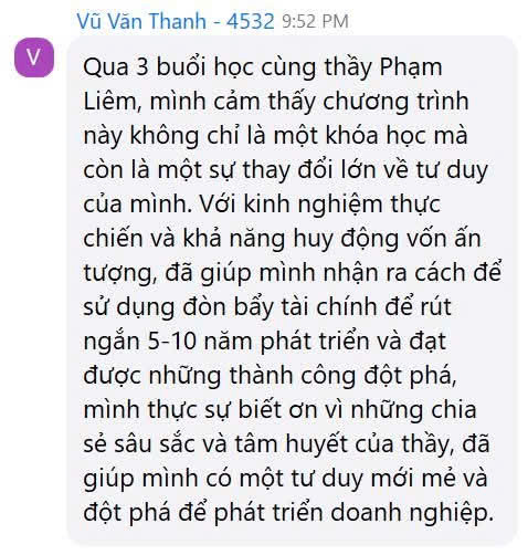Cảm nhận học viên