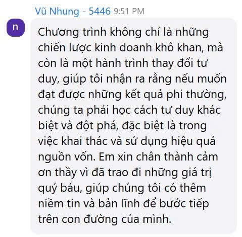 Cảm nhận học viên